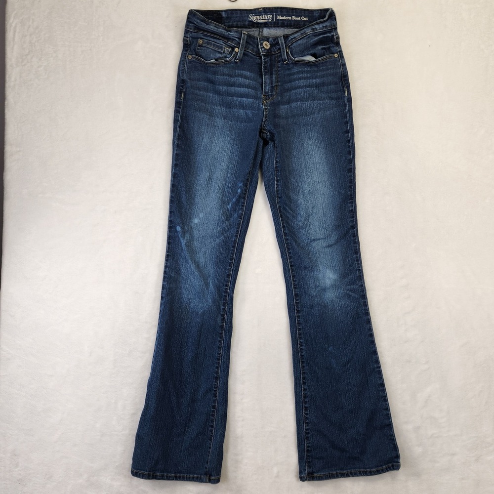 Signature by Levi Strauss Modern Boot Cut Womens Blue Denim‎ Jeans W27 L32